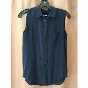 Uniqlo Silk Button Down Tank Sz. XS